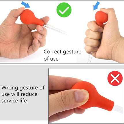 Aquarium Choice Coral Feeder Long Syringe Tube Liquid Fertilizer Feeder SPS HPS Marine Reef Coral Feeder Tool Fish Excreta Cleaner (1 Units 40CM/15.74 Inch)