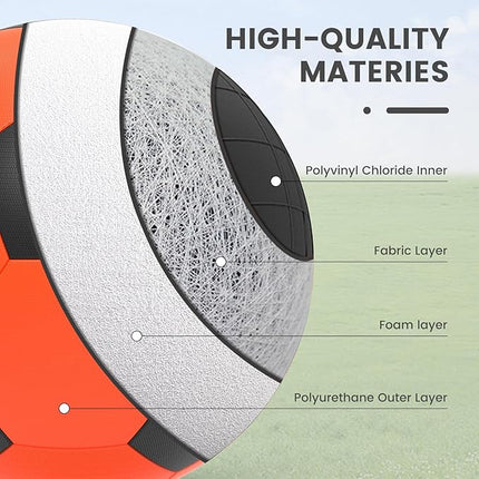 Diman Herding Ball for Dogs: 25 Inch Horse Balls for Outdoor Play, Large Dog Toys Balls for Australian Shepherd, Dogs or Horses, Orange Black