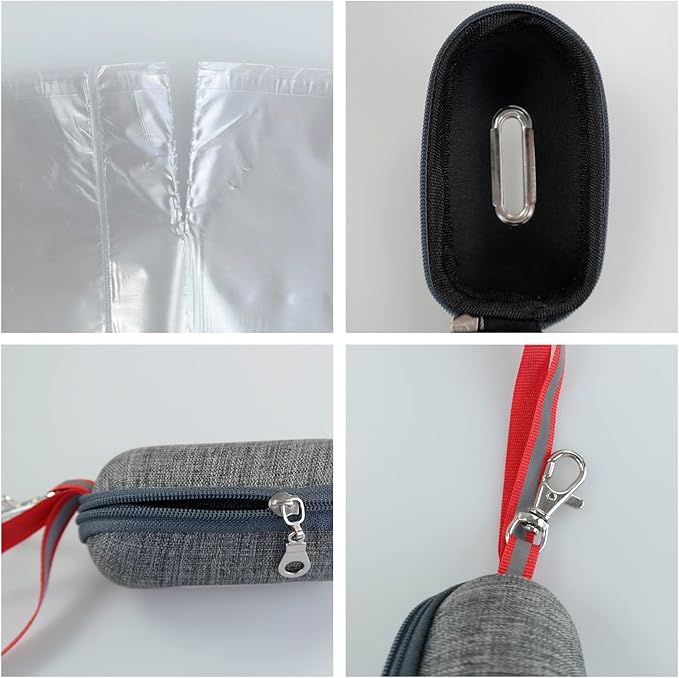 Saedy 1400 Dog Waste Bags with Dispenser, Grey Dog Poop Bags, 40 Rolls