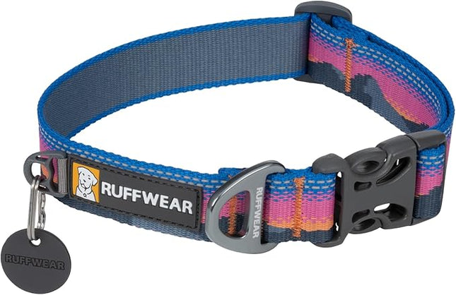 Ruffwear, Crag Dog Collar, Stylish Adventure Collar with Premium Reflective Design, Quick Release Buckle, Lightweight All-Day Comfort, Alpine Dusk, 11"-14"