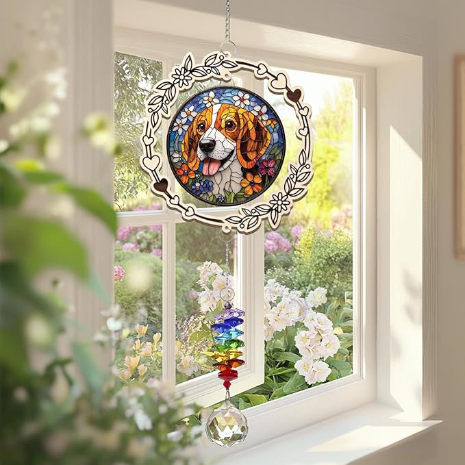 Personalized Pet Memorial Gifts for Dogs, Custom Suncatcher, Gift for Pet Lover, Dog Memorial Gifts for Loss of Dog