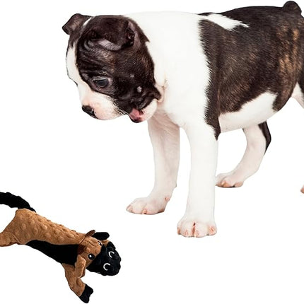 SPOT Skinneeez Extreme Stuffers Cow - Stuffing Free Dog Toy With Squeaker & Rip Stop Mesh Lining for Durability- Insert Plastic Bottle for Extra Crunch, For Small to Medium Puppies & Dogs - 14in