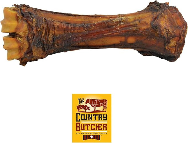 Beef Shank Dog Bonesfor Aggressive Chewers, Large Breed Dog Treat, Natural, Tough, Made in The USA, 6 Pack