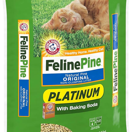 Feline Pine Platinum Non-Clumping Cat Litter 18lb. (Pack of 2)