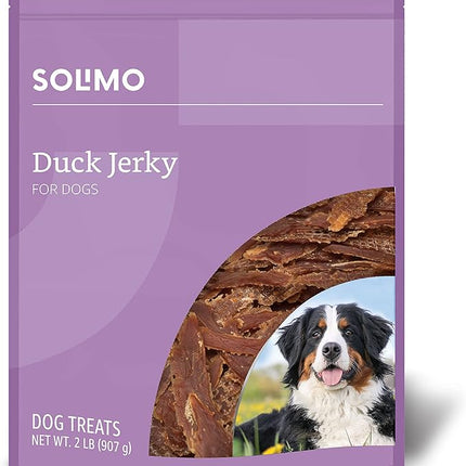 Amazon Brand - Solimo Duck Jerky Dog Treats,2 pounds