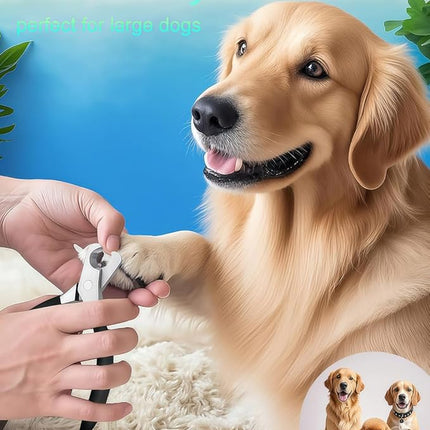 Large Dog Nail Clippers Wide Jaw Opening Heavy Duty Dog Nail Trimmer Cat Claw Clippers(Black)