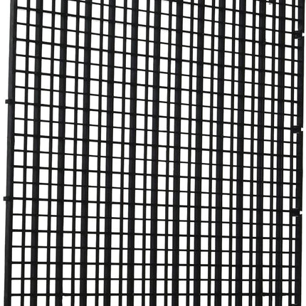 Aquarium Fish Tank Bottom Isolation 4 Pcs, Plastic Egg Crate Grid Divider Tray Egg (L 4pcs Black)