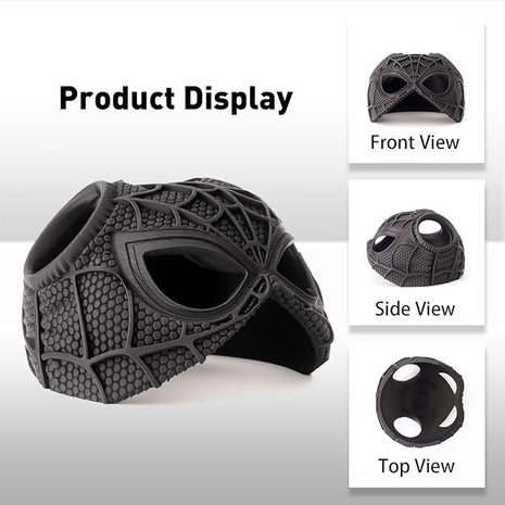 Cat Bat Mask Halloween Costumes Accessories for Cats, Cat Bat Cosplay Apparel (Medium, Black Spider)