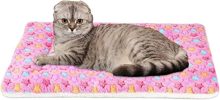 FJWYSANGU Pet Blanket Premium Fluffy Flannel Cushion Soft and Warm Mat for Dogs Cats(Star/Pink,X-Large)