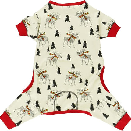 LazyOne Flapjacks, One-Piece Dog Sweater, Matching Family Pajamas for Dogs, Moosletoe, Holiday, Moose (Medium)