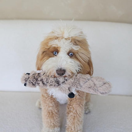 SPOT Skinneeez Extreme Quilted Raccoon - Durable, Stuffing Free Dog Toy with 4 Layers of Diamond Stitched Fabric & 2 Squeakers- Ideal for Small & Medium Aggressive Puppies and Dogs- 14in