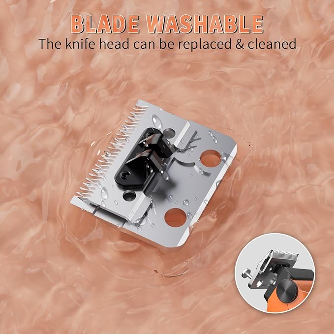 Dog Clippers for Grooming for Heavy Thick Coat, 3-Speed Low Noise Dog Grooming Kit, Electric Quiet Dog Hair Trimmer,Cordless,Rechargeable, Pet Hair Shaver for Small and Large Dogs Cats