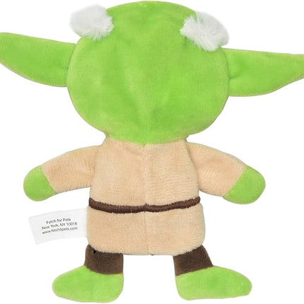 STAR WARS for Pets Yoda Plush Flattie Dog Toy - Medium Flat, Fabric Stuffingless Chewable Toys for All Dogs - Officially Licensed, 9 Inch