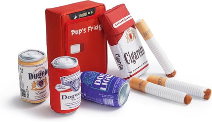 Nocciola Funny Dog Toy Set for Small Medium Large Breeds, Squeaky Crinkle Plush Stuffed Chew Toys, Holiday Birthday Pet Gifts