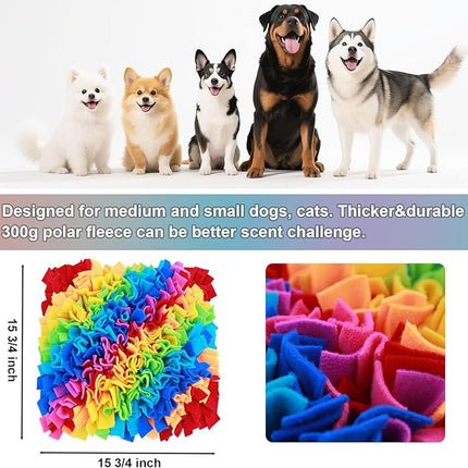 Snuffle Mat for Dogs - Dog Feeding Mat, Nosework Training Mats for Foraging Instinct, Enrichment Toys for Small/Medium/Large Dogs