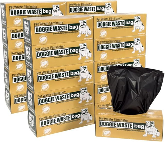 4000 Dog Poop Bags on Rolls - 50% Thicker, Leak-Proof & Opaque - Partially Made with Recycled Materials for Bulk Use, Parks, HOAs, Apartments