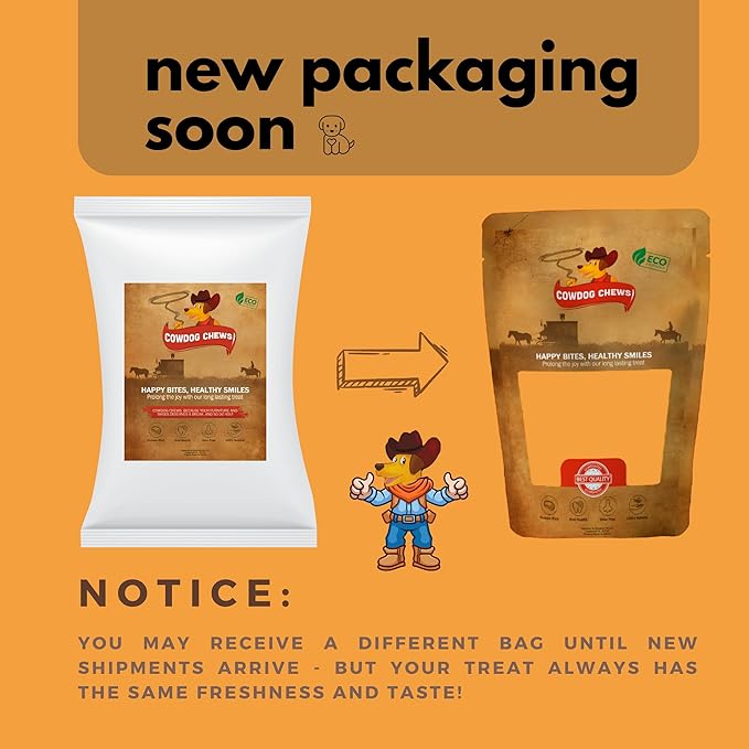 Cowdog Chews Beef Bully Stick: Odor-Free, Fully Digestible Beef Collagen Chews (9-12", 10 Count) - Natural, Grain-Free, Long-Lasting Collagen Bully Stick Substitute for All Dog Breeds