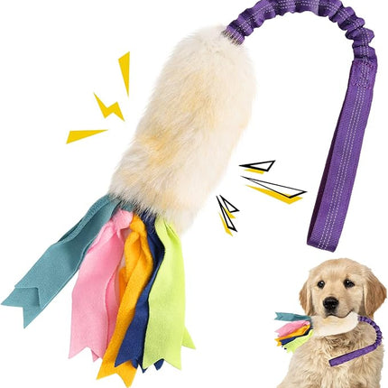 Dog Rope Toys, Nearly Indestructible Dog Rope Toys with Strong Squeak- Ideal Tug of War Interactive Dog Training Toy, Dental Cleaning Chew Toys, Dog Tug Toy for Boredom Suitable for Dogs of All Ages