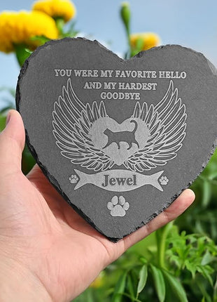 Cat Memorial Stones, Pet Gifts for Cats, Gifts, Loss Cat, of Sympathy Gift Bereavement Remembrance Gift, Headstones 4''×4''/10×10cm