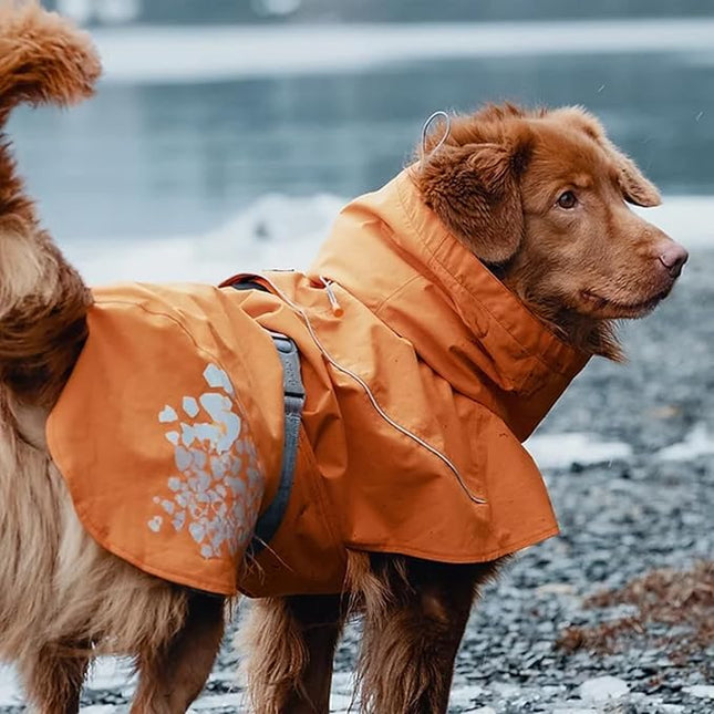 Hurtta Monsoon Coat, Dog Raincoat, Buckthorn, 28 in