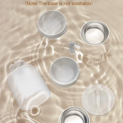 Automatic Cat Feeder for 2 Cats - Cat Food Dispenser with Double Bowls 6L, 10S Voice Recorder Programmable Timed Cat Feeder up to 6 Meals per Day