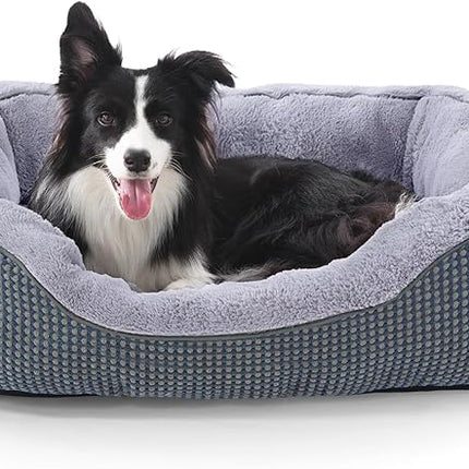 INVENHO Dog Bed Medium Size, Orthopedic Warming Soft Calming Sleeping Durable with Anti-Slip Bottom