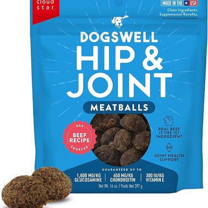 Dogswell Hip & Joint Beef Recipe Meatballs - 14 oz.
