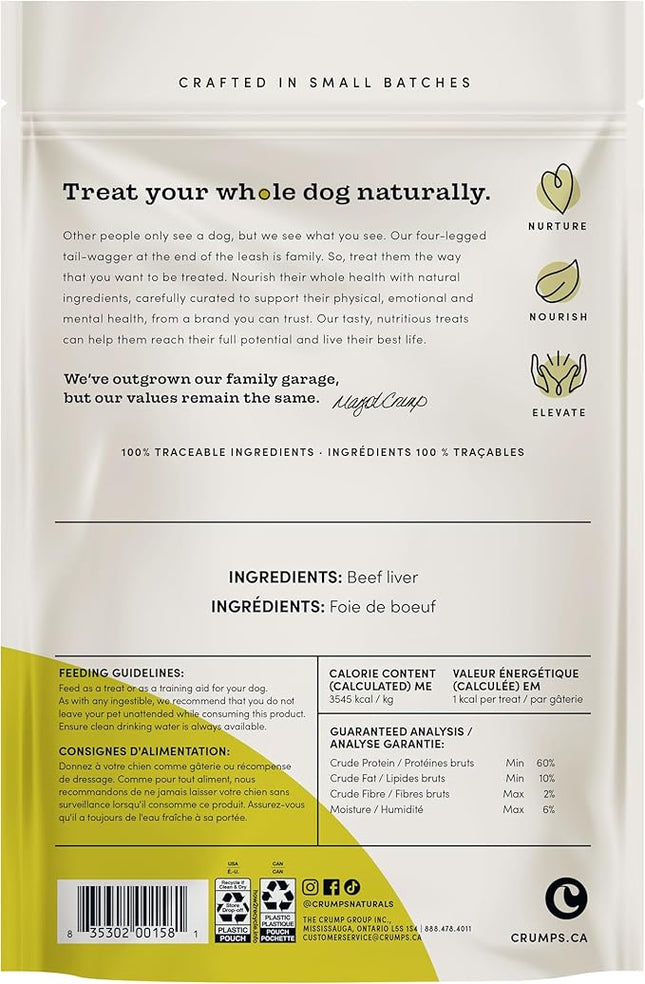 Freeze-Dried Beef Liver Mini Trainers 1.8 oz