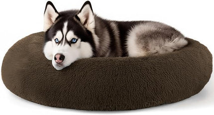 Extra Large Dog Beds, 36 Inch Human Dog Anxiety Relief Comfort Bed, Indestructible & Chew Proof Pet Beds (Coffee)