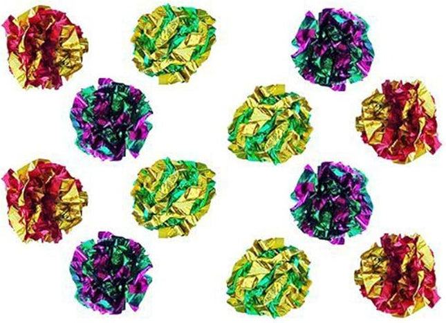 Original Mylar Crinkle Balls Cat Toys - 12 Pack