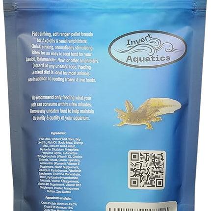 Soft Pellets for Axolotls - Moist Sinking Diet for Axolotl, Newts, Salamanders & Other Small Amphibians (9 oz (255g))