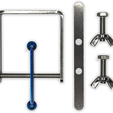 Blue Flamed Spinner Bird Toy with Traveling Spinner | Durable Puzzle Enrichment Toy | Spinner Toy for Medium to Large Birds Like Cockatoos, Parrots, Macaws, Greys, Parakeets | Bird Cage Accessories