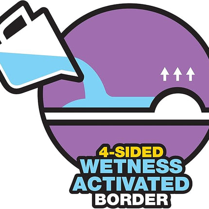 Four Paws Wee-Wee Super Absorbent Unscented Pee Pads for Dogs & Puppies with Insta-Rise Border, Leak-Proof Dog Housebreaking Potty Training Floor Protection, 22" x 23", 100 Count