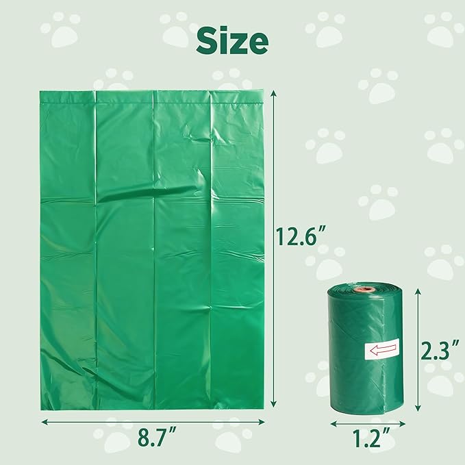 Dog Poop Bags Rolls - 400 Counts, Leakproof Scented Dog Poop Bags Eco-Friendly, Puppy Essentials Refill Smell Proof Bag, Perfect for Daily Walks and Outdoor Adventures
