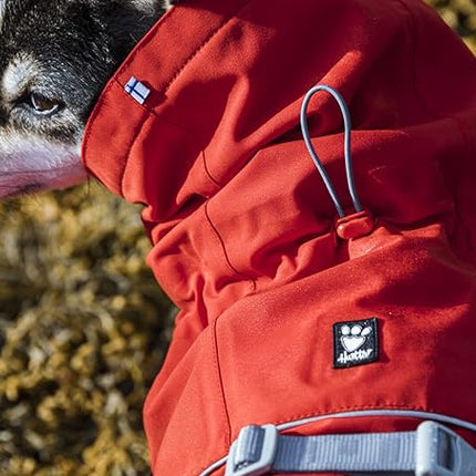 Hurtta Monsoon Coat ECO, Dog Raincoat, Rosehip, 24 in