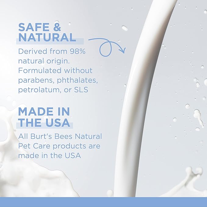 Burt's Bees for Pets Kitten Wipes with Buttermilk - Pet Wipes for Cats Waterless Bathing & Cleaning, Kitten Essentials, Gentle Cat Grooming Wipe for Face, Paws & Butt, 50 Count - 6 Pack