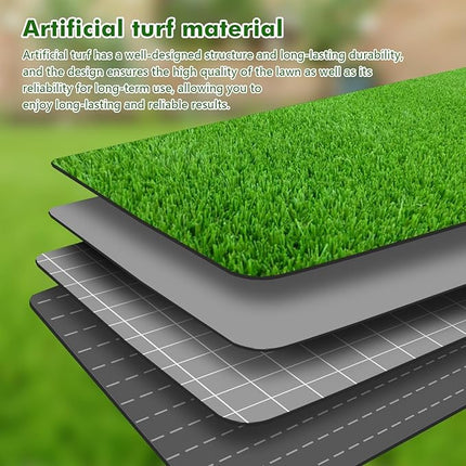 98.5 x 39.3in Dog Grass Pad, Extra Large Artificial Grass Turf Mat, Fake Grass for Large Dog Potty Training Indoor Outdoor Balcony Patio Lawn Decoration