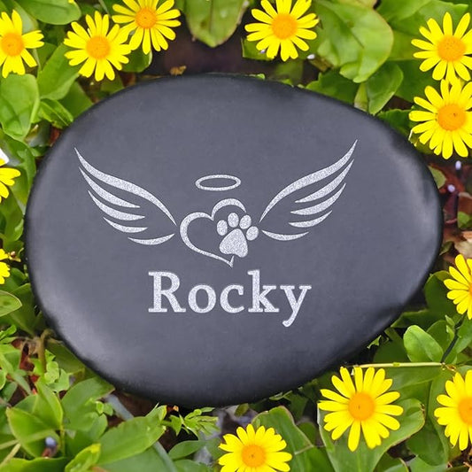 Personalized Pet Memorial Stones for Dogs - Pet Memorial Gifts for Dogs - Sympathy Gifts for Loss of Pet Dog - Dog Passed Away Gift - Cat Memorial Gifts for Loss of Cat - Pet Bereavement Gifts