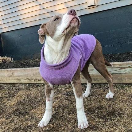 Gooby Stretch Fleece Vest Dog Sweater - Lavender, 2X-Large - Warm Pullover Super Stretchy Fleece Dog Jacket for Small to Large Dogs