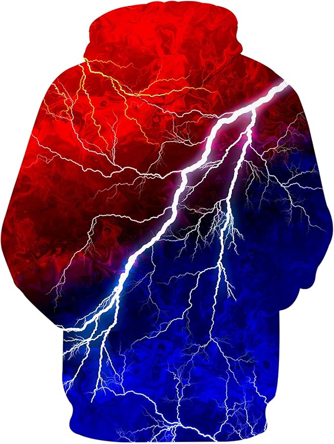 Yasswete Unisex Adults 3D Printed Fashion Hoodies for Men Women Pullover Novelty Sweatshirts with Big Pockets