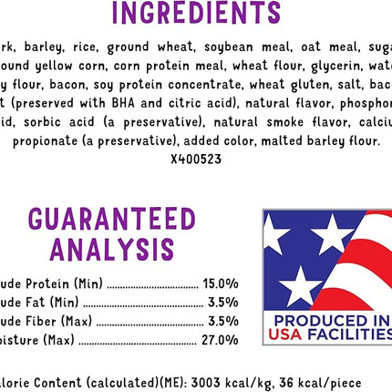 Purina Beggin' Strips Dog Treats, Original With Bacon Flavor - (Pack of 4) 25 oz. Pouches