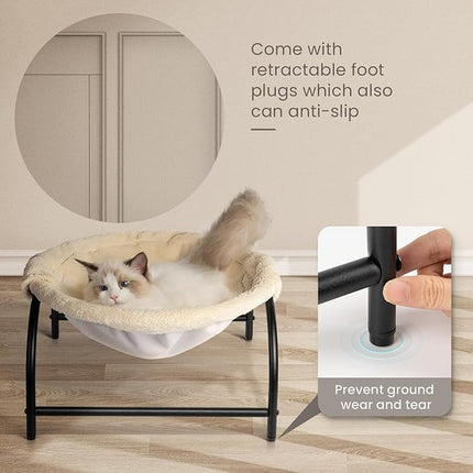 Cat Bed Dog Perch Pet Hammock Bed Pet Sleeping Cat Supplies Pet Supplies Whole Wash Stable, Detachable, Breathable, Easy Assembly Indoors Outdoors, 16.9 in x 16.9 in x 9.5 in