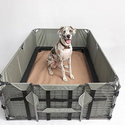 EZwhelp Reusable Dog Pee Pads - Waterproof Training Pads for Dogs - Washable & Sanitary - Rounded Corners - Laminated, Lightweight, Durable - Pet Essentials for Puppy Training and Whelping - 48" x 60"