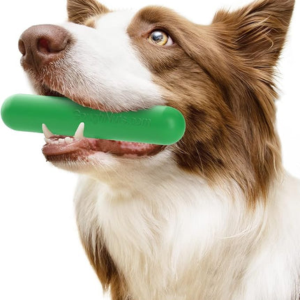 Goughnuts — Dog Toys for Aggressive Chewers | Virtually Indestructible Dog Toy Stick for Small Breeds | Heavy Duty Dog Toy | Green