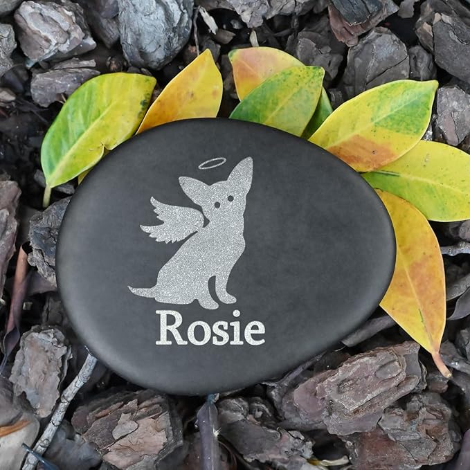 Pet Memorial Stones - Personalized Loss of Dog Sympathy Gifts - Dog Memorial Headstone - Pet Remembrance Gifts - Dog Memorial Gifts for Loss of Dog - Dog Passed Away Gifts - in Memory of Dog