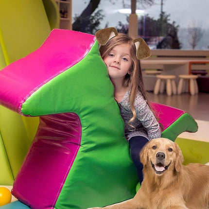 Beviliu Dog Ears Golden Movable, Realistic Animals Ears Headband Brown, Fluffy Cat Bunny Bear Costume Halloween Christmas for Washing Makeup Cosplay Birthday Party