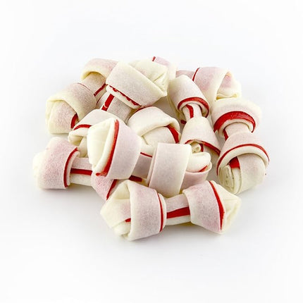 Dingo 95014 Mini Bones, Rawhide For Small/Toy Dogs, Red,14-Count