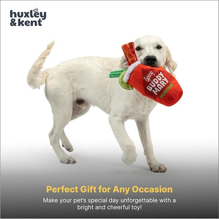 Huxley & Kent Funny Dog Toy w/Squeaker – Power Plush Squeaky Dog Toys for Small, Medium & Large Dogs – Soft Stuffed Animal for Indoor Play & Fetch - Buddy Mary, Large