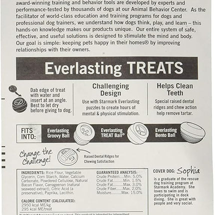 StarMark (3 Pack Star Mark Everlasting Bacon Dog Dental Chews, Large