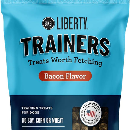 BIXBI Liberty Trainers, Bacon (12.5 oz, 1 Pouch) - Small Training Treats for Dogs - Low Calorie and Grain Free Dog Treats, Flavorful Pocket Size Healthy and All Natural Dog Treats